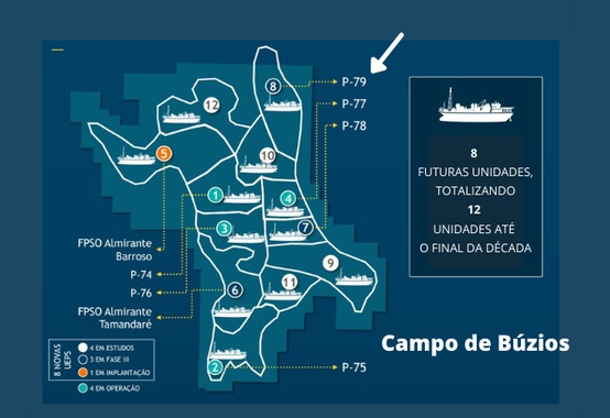 Por US$ 2,3 bilhões, Saipem e DSME fecham com a Petrobras instalação do FPSO P-79 no campo de Búzios, BS Por US$ 2,3 bilhões, Saipem e DSME fecham com a Petrobras instalação do FPSO P-79 no campo de Búzios, BS